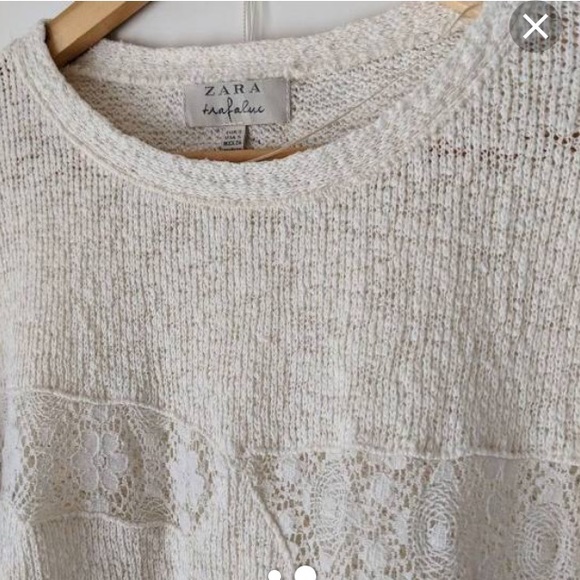 Zara slouch crochet sweater - Picture 6 of 8